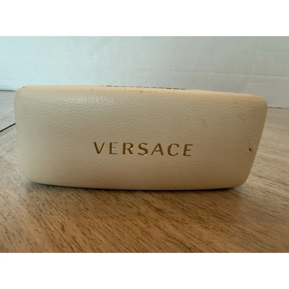Versace 1163-B Rectangular Crystal Embellished Greek Key Temple Frames 52-16